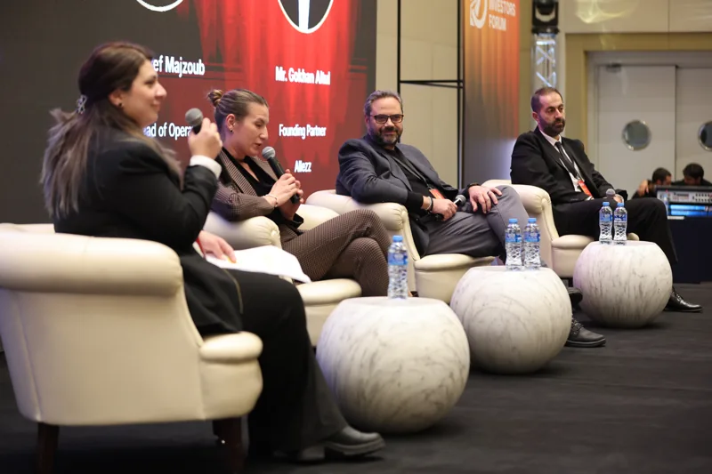 A panel viewed from the side of the stage at GIF Georgia 2025.